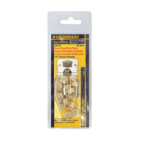 Eazypower 20PK 38 RND Head Plug 30018